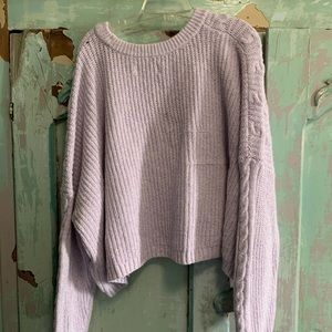 Light purple cropped sweater
